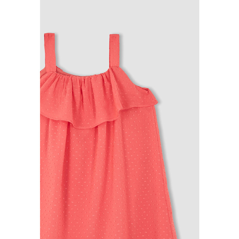 DEFACTO Regular Fit Strappy Woven Dress