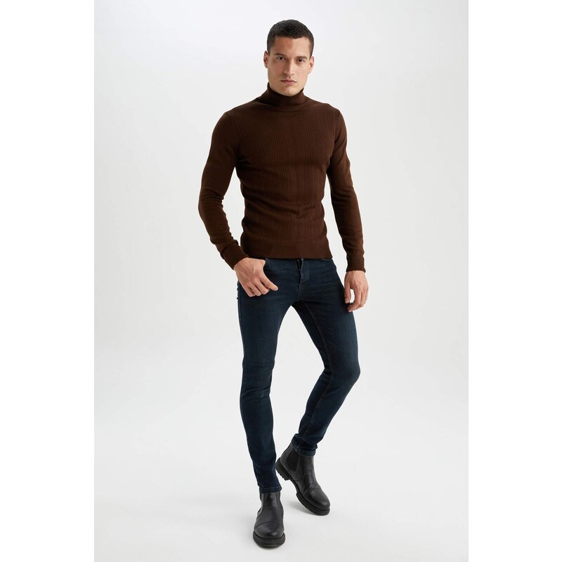 DEFACTO Slim Fit Turtleneck Pullover