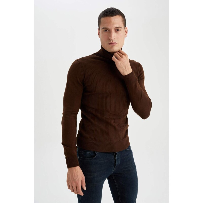 DEFACTO Slim Fit Turtleneck Pullover