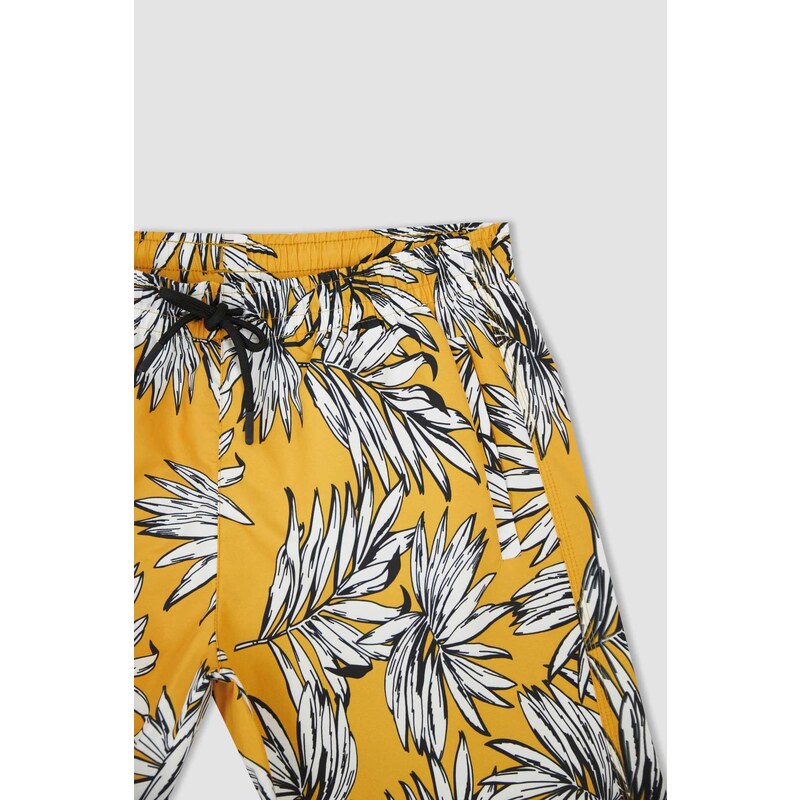 DEFACTO Regular Fit Patterned Short Swimming Shorts