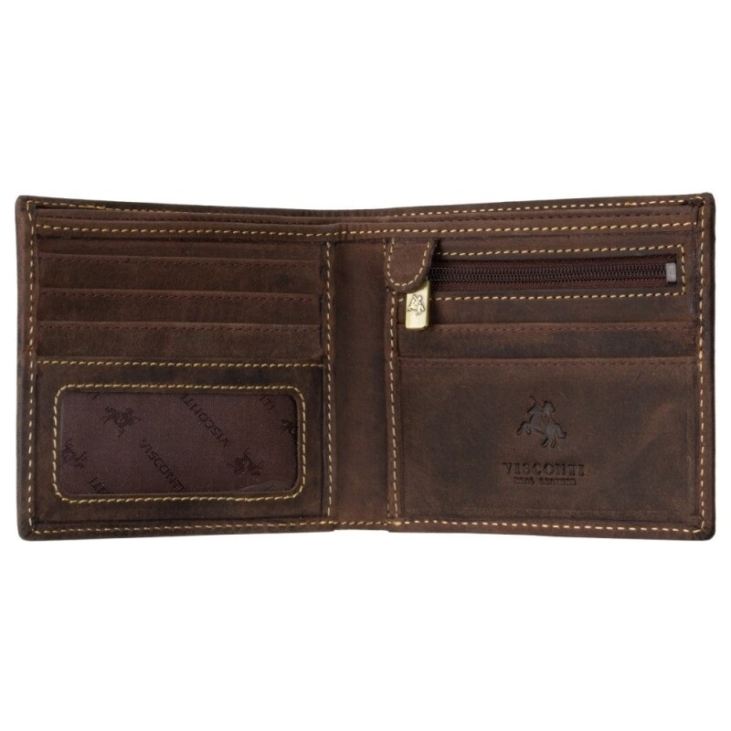 Značková tenká pánská kožená peněženka - Visconti (GPPN348)