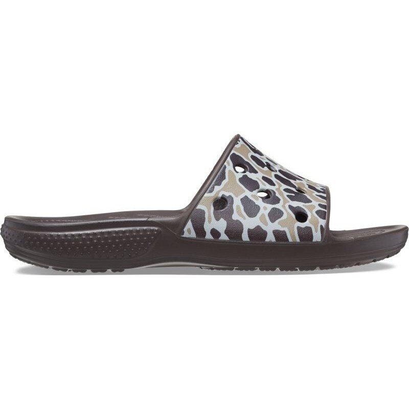 Pantofle Crocs Classic Animal Print Slide - Bone/Leopard