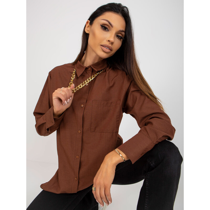 Factory Price Shirt-TO-KS-7183.81P-brown