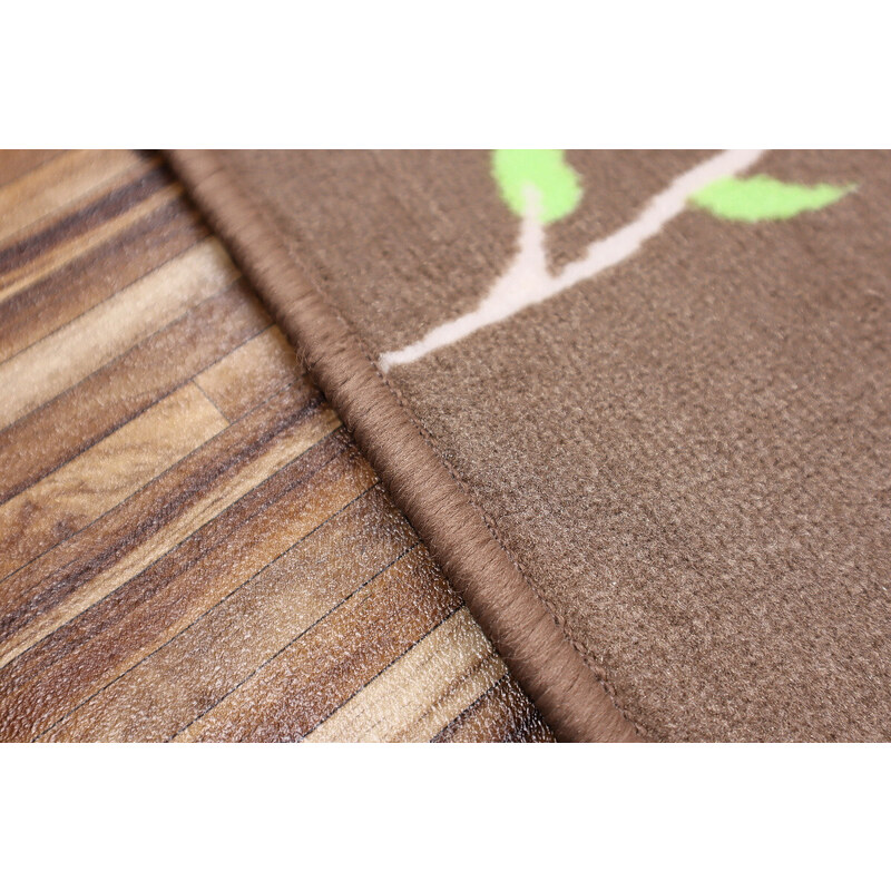 Vopi koberce Dětský kusový koberec Sovička Silk 5258 hnědý - 80x120 cm