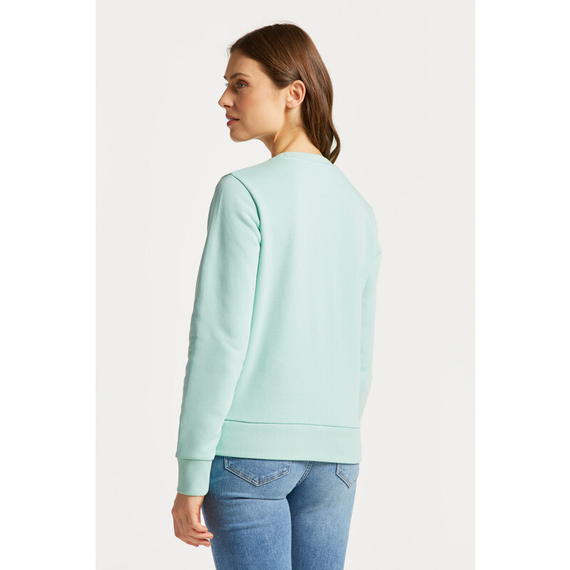 MIKINA GANT REG TONAL SHIELD C-NECK SWEAT zelená XS