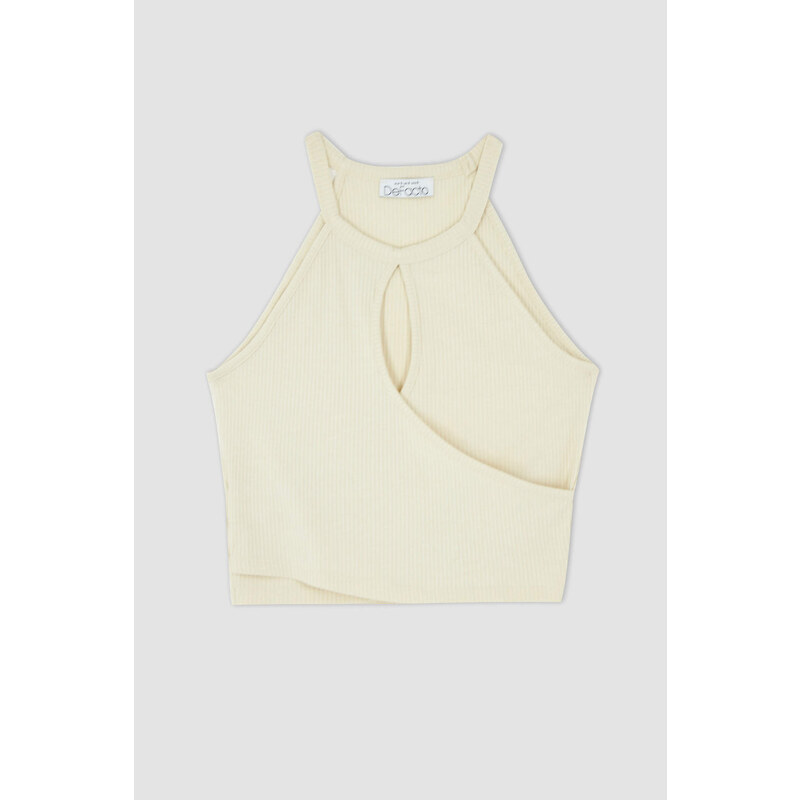 DEFACTO Slim Fit Camisole Crew Neck Athlete