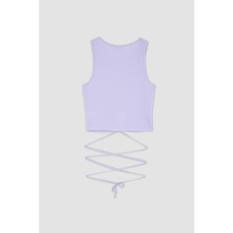 DEFACTO Slim Fit Camisole Crew Neck Athlete