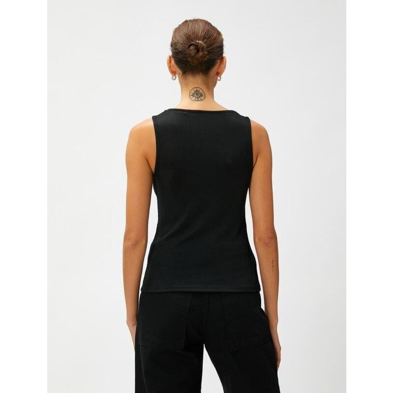 Koton Knot Detailed Singlet V-Neck Sleeveless