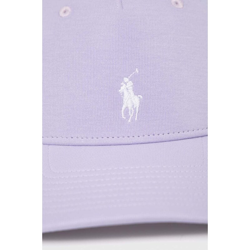 Kšiltovka Polo Ralph Lauren fialová barva, hladká
