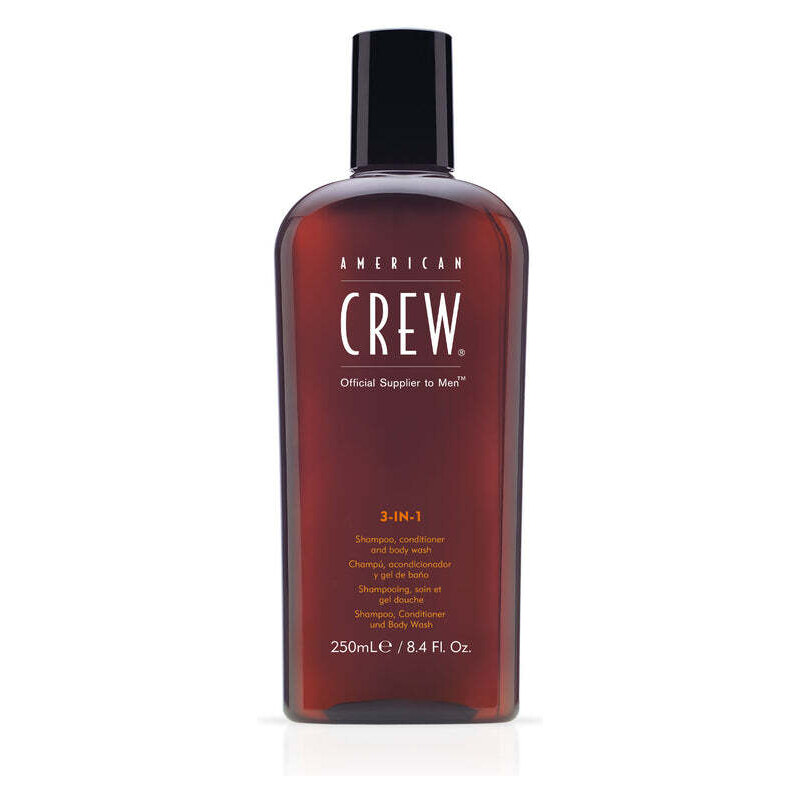 American Crew Multifunkční přípravek na vlasy a tělo (3-in-1 Shampoo, Conditioner And Body Wash) 250 ml