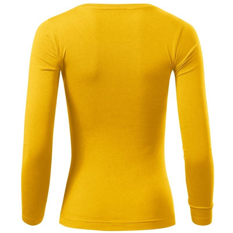 Dámské triko s dlouhým rukávem Malfini FIT-T LS 169 žlutá