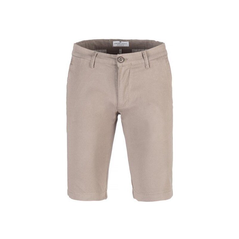 Pánské bermudy CROSS LEOM CHINO 306 BEIGE