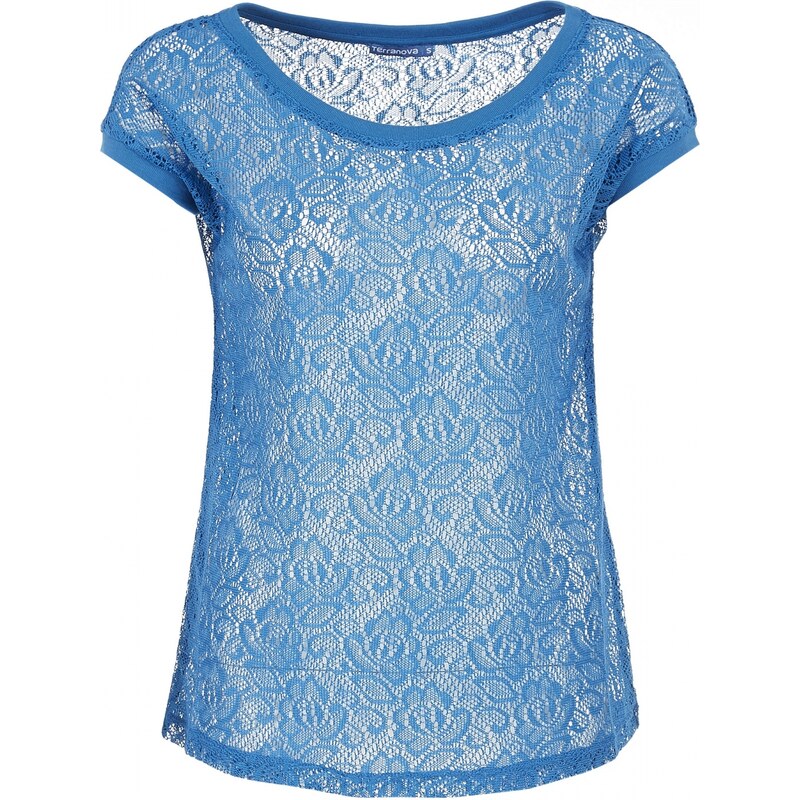 Terranova T-shirt with lace half sleeves
