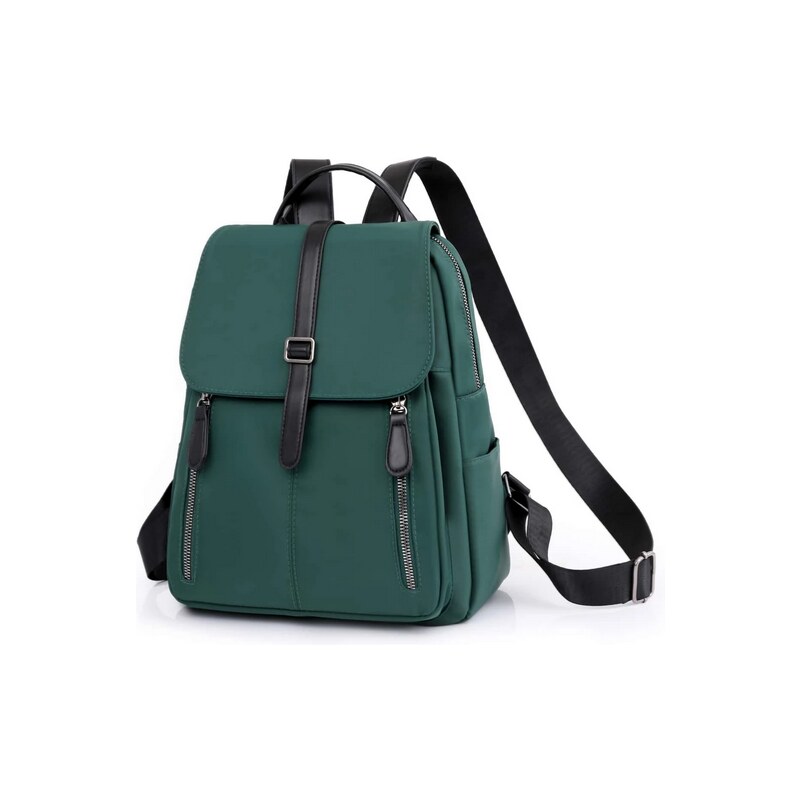 Dámský městský zelený batoh