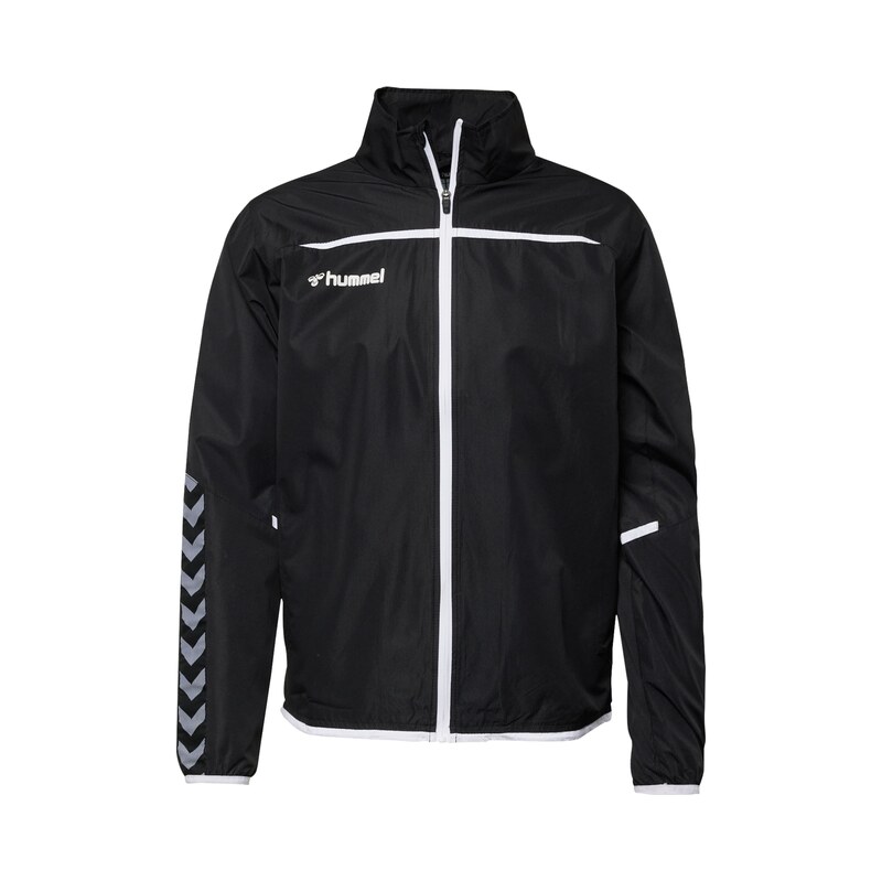 Hummel Sportovní bunda Authentic stříbrně šedá / černá / bílá