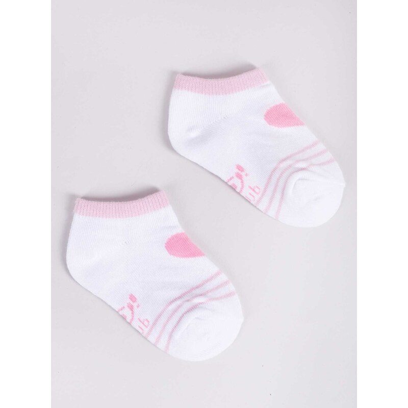 Yoclub Kids's Girls' Ankle Cotton Socks Patterns Colours 6-Pack SKS-0008G-AA00-003