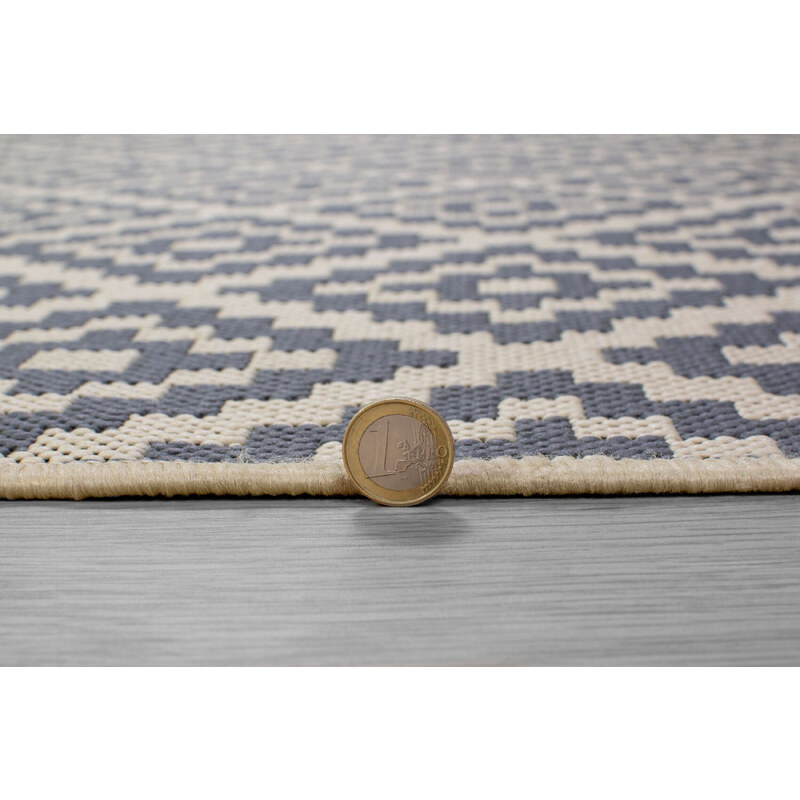 Flair Rugs koberce Kusový koberec Florence Alfresco Moretti Beige/Anthracite čtverec – na ven i na doma - 200x200 cm
