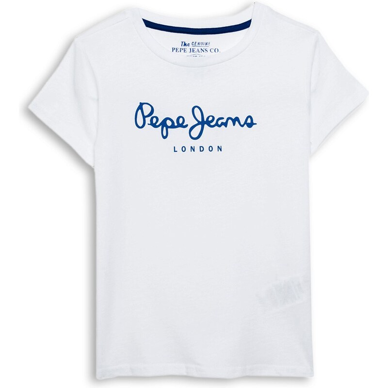 Pepe Jeans - Dětský T-shirt 128-172cm - bílá, 172