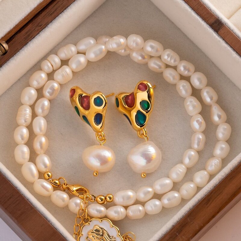 TWINOLO Dámské náušnice s perlou E31001