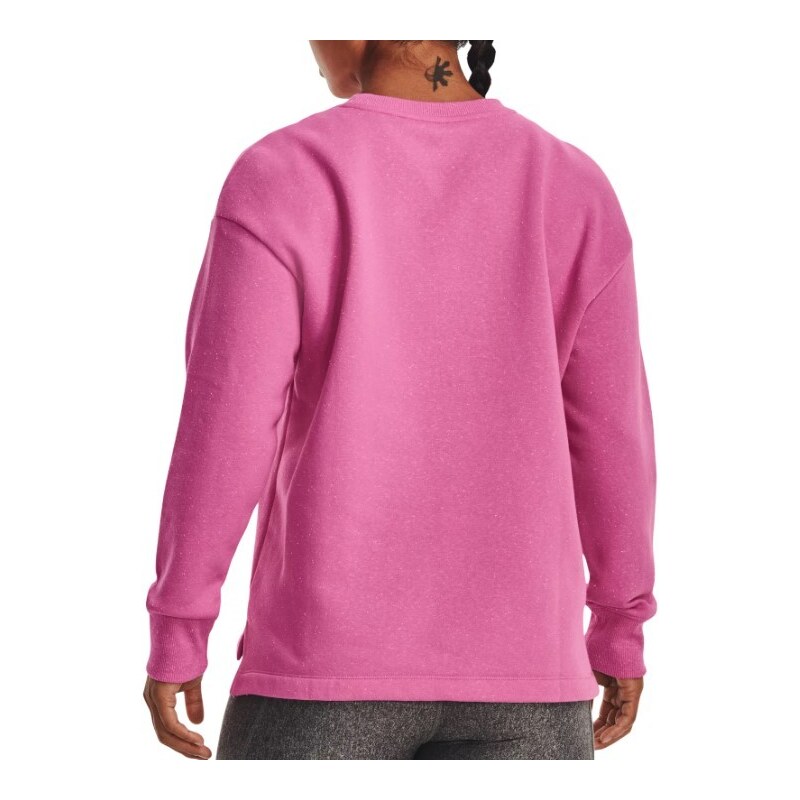 Mikina Under Armour Rival Fleece Oversize Crew-PNK 1369423-659