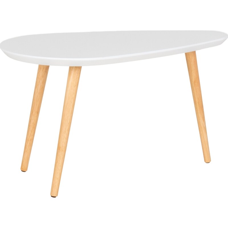 Nordic Living Bílý lakovaný konferenční stolek Vivid 70 x 40 cm
