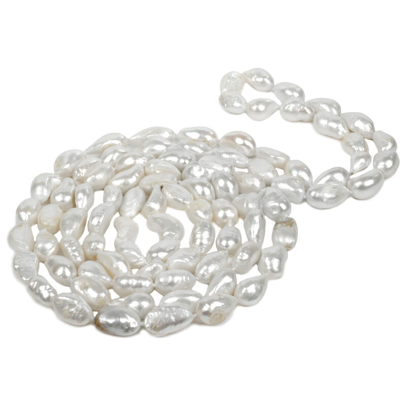 JwL Luxury Pearls Dlouhý perlový barokní náhrdelník JL0050