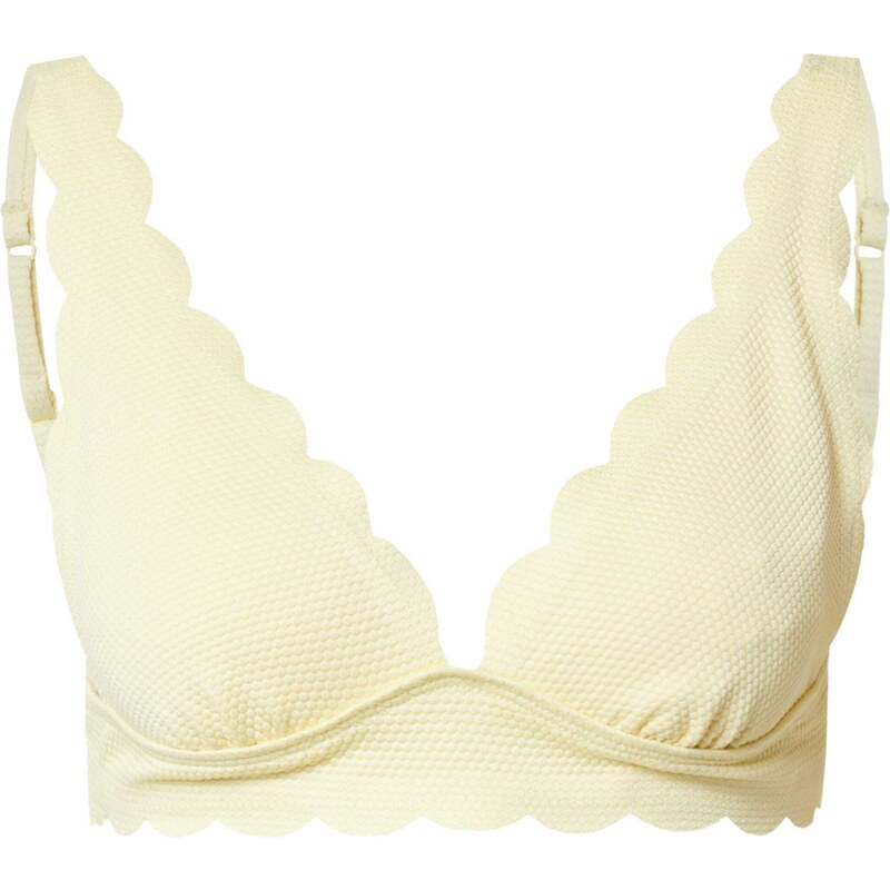 Hunkemöller Podprsenka Scallop pastelově žlutá 109424645