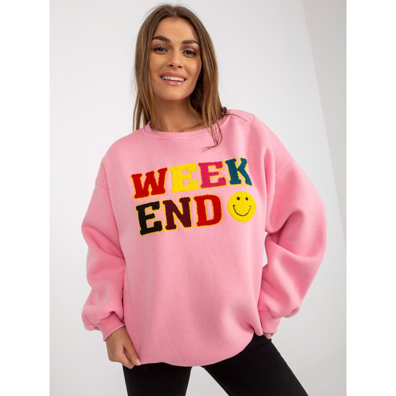 My Red Lips Sweatshirt-EM-BL-617-6.07P-pink