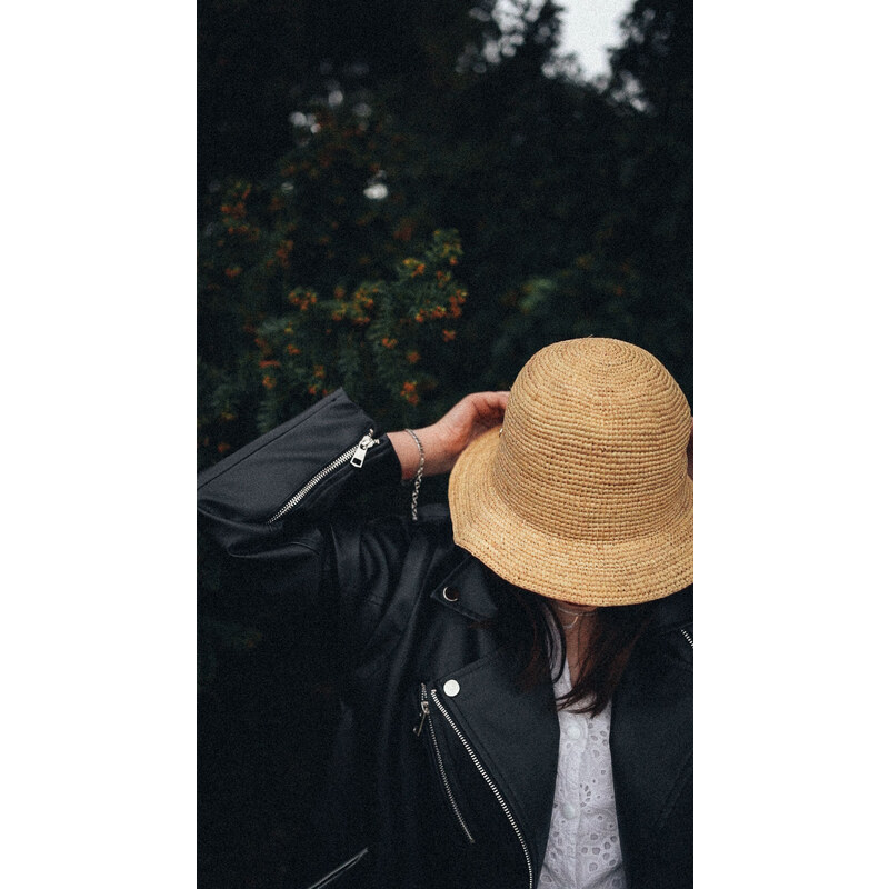 Dámský letní nemačkavý slaměný klobouk Favardi - Cloche