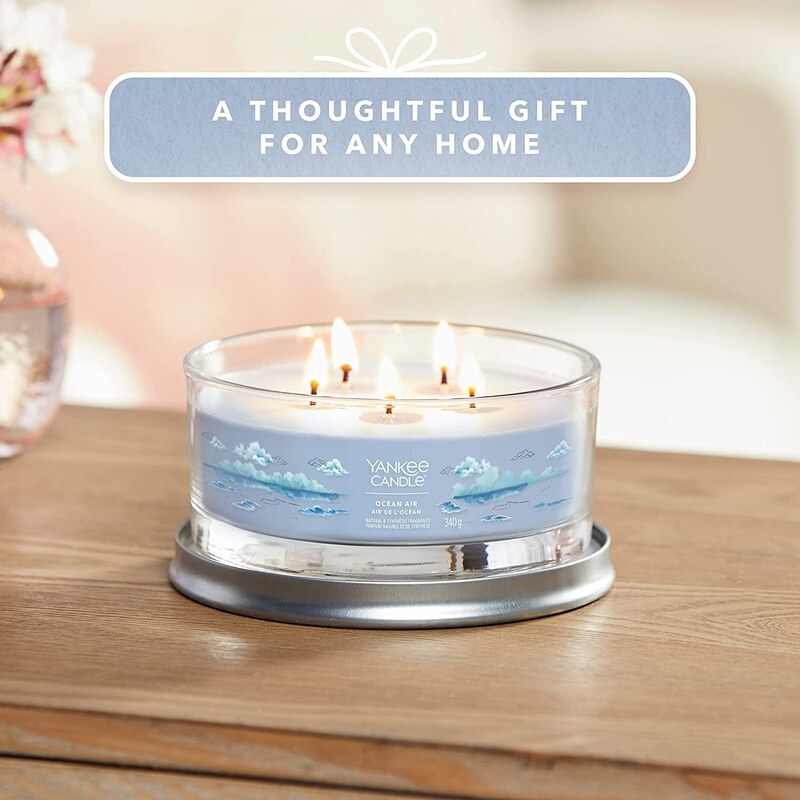 Yankee Candle vonná svíčka Signature Tumbler 5 knotů Ocean Air 340g