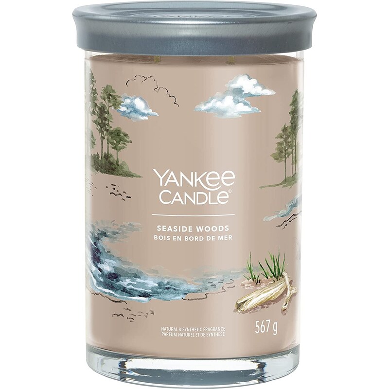 Yankee Candle vonná svíčka Signature Tumbler ve skle velká Seaside Woods 567g