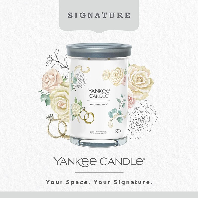 Yankee Candle vonná svíčka Signature Tumbler ve skle velká Wedding Day 567g