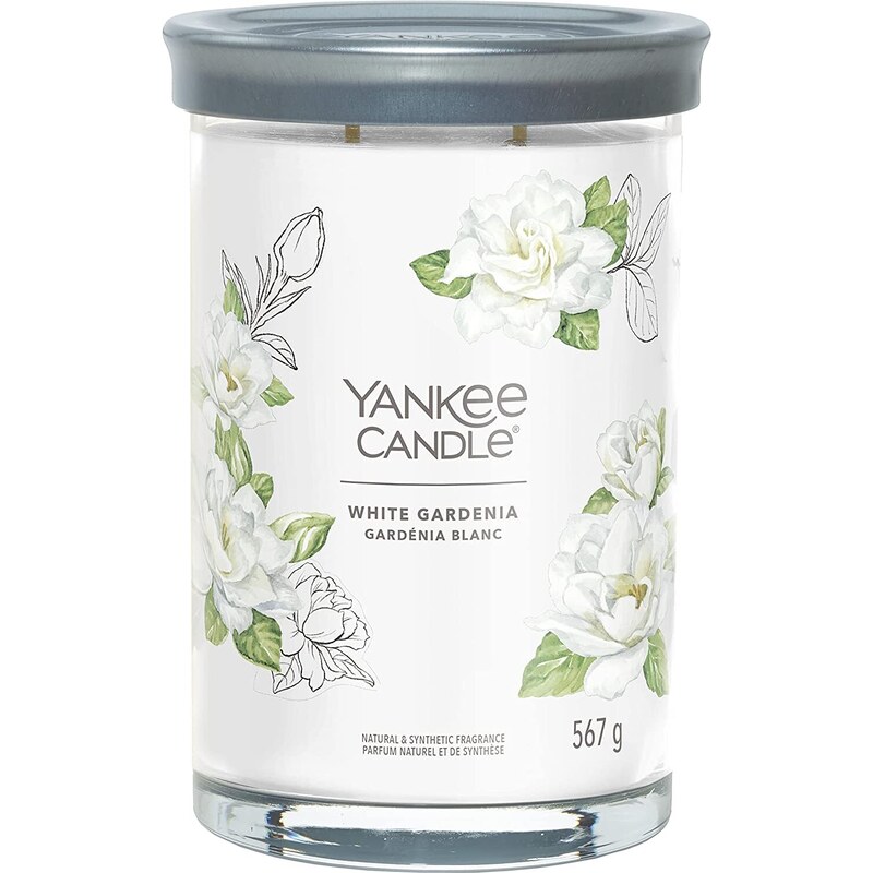 Yankee Candle vonná svíčka Signature Tumbler ve skle velká White Gardenia 567g