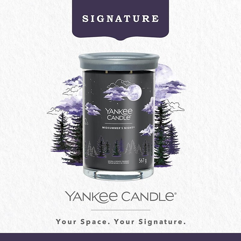 Yankee Candle vonná svíčka Signature Tumbler ve skle velká Midsummer’s Night 567 g