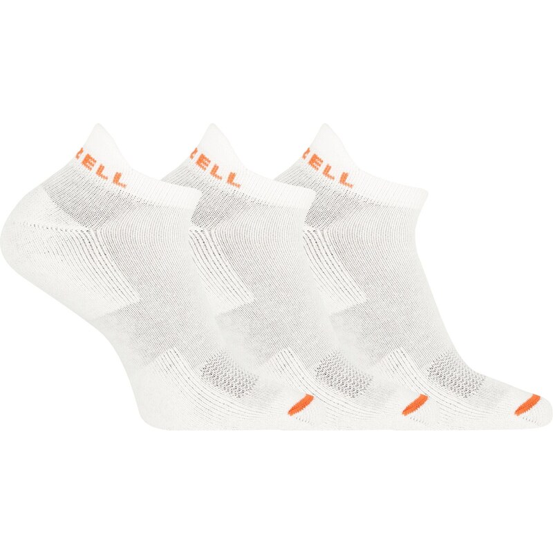 Unisex ponožky Merrell MEA33566T3B2 WHITE CUSHIONED COTTON LOW CUT TAB (3 packs)