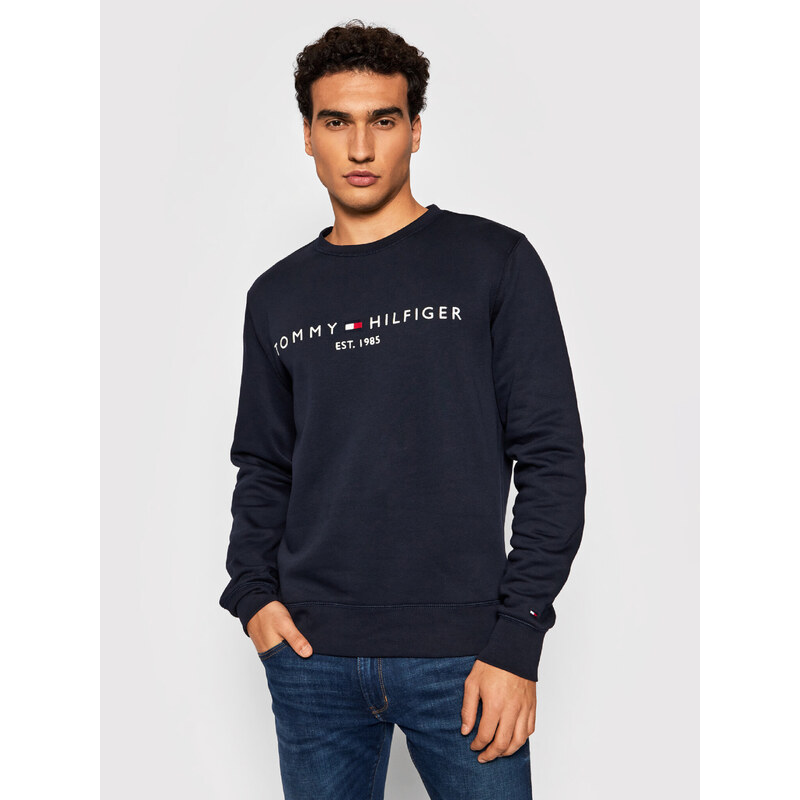 Tommy Hilfiger pánská tmavě modrá mikina Logo