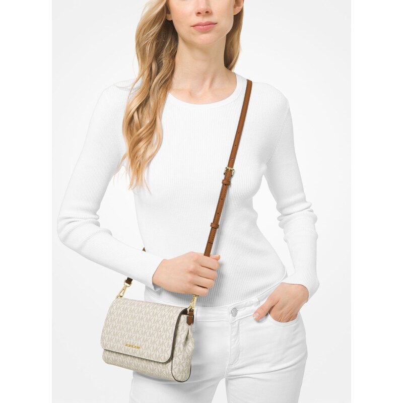 Michael Kors Kabelka Medium Logo Convertible Crossbody Bag Vanilla