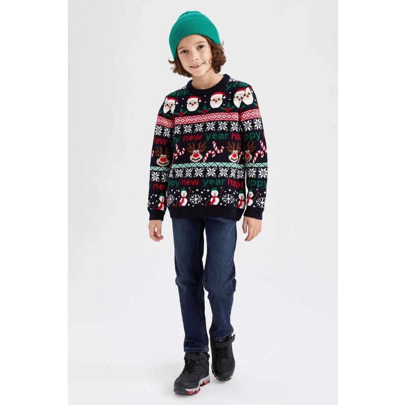 DEFACTO Boy Regular Fit Crew Neck Pullover