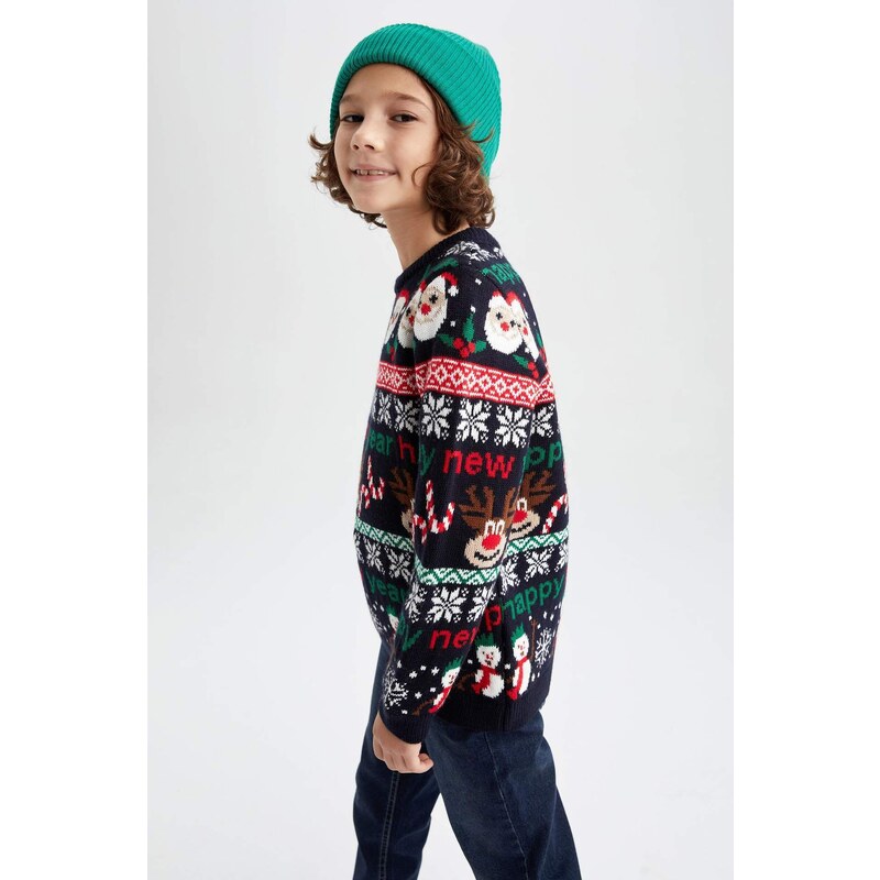 DEFACTO Boy Regular Fit Crew Neck Pullover