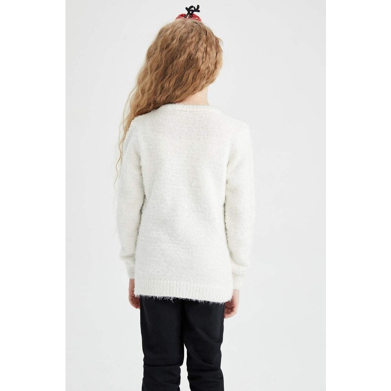 DEFACTO Girl Regular Fit Crew Neck Pullover