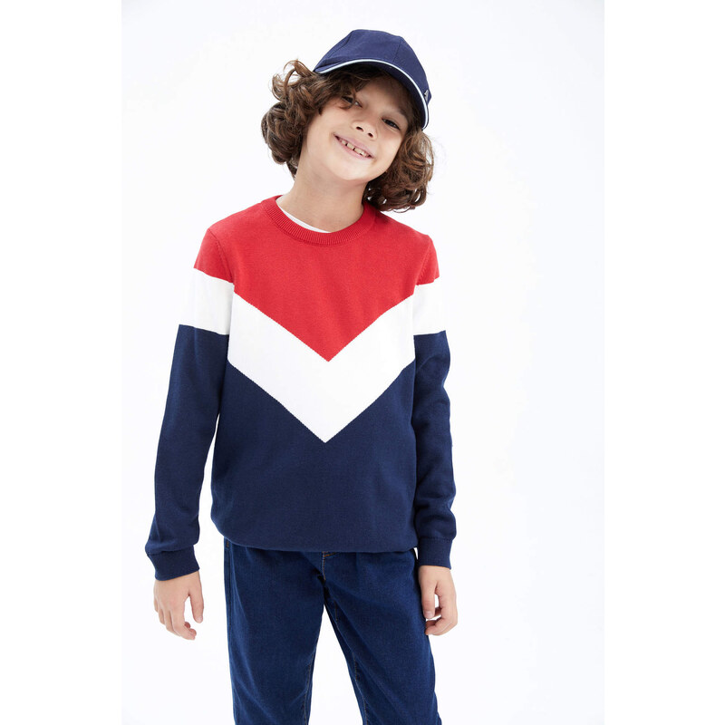 DEFACTO Boy Regular Fit Crew Neck Pullover