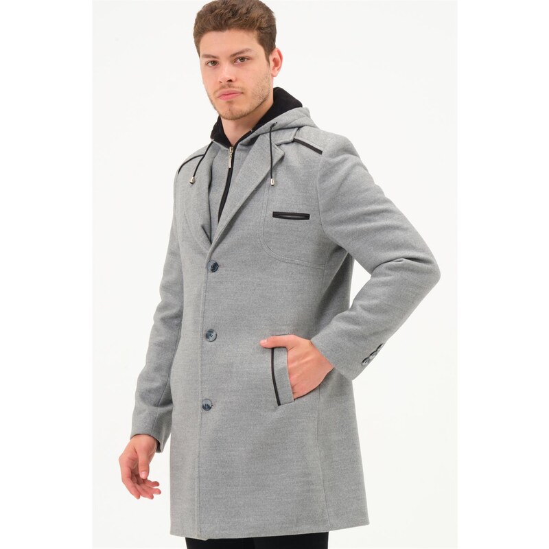 dewberry PLT8371 DEWBRRY MENS COAT-GREY