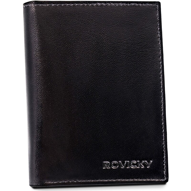 Pánská kožená peněženka Rovicky R-RM-10-GCL černá