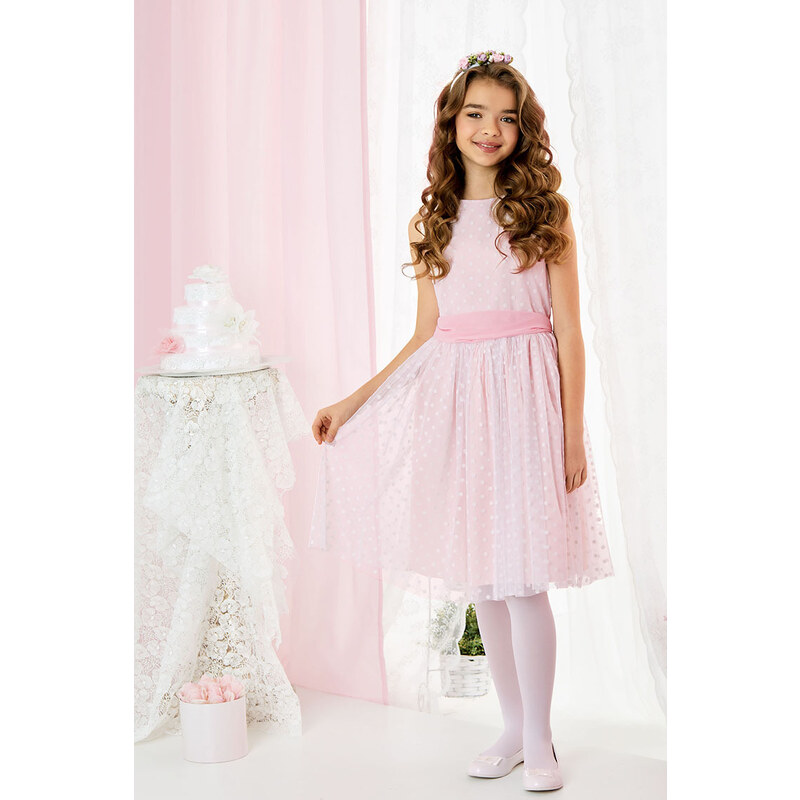 Dívčí růžové šaty Peri Emma