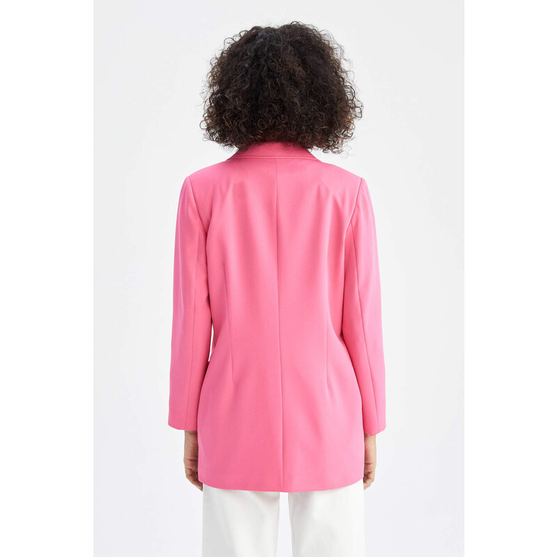 DEFACTO Oversize Fit Crepe Blazer Jacket