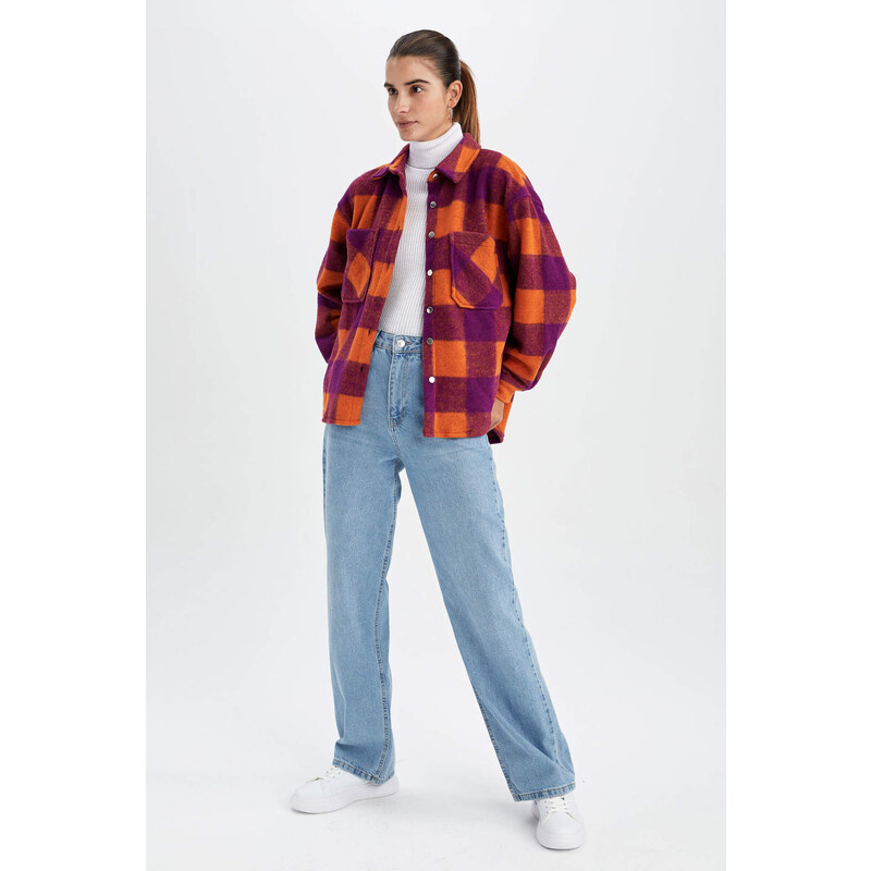 DEFACTO Flanel Long Sleeve Shirt