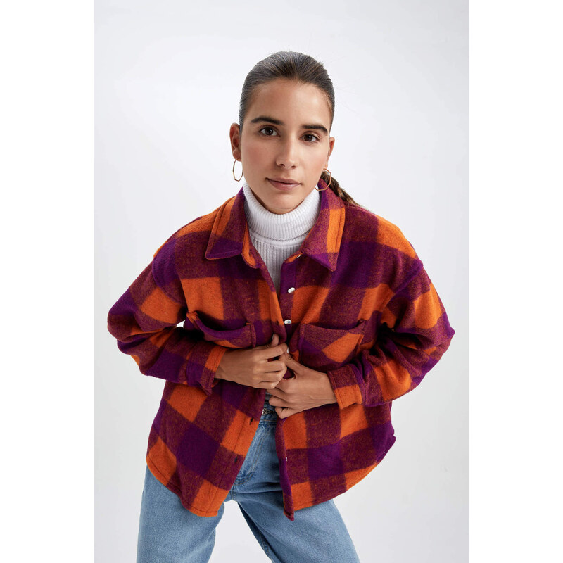 DEFACTO Flanel Long Sleeve Shirt