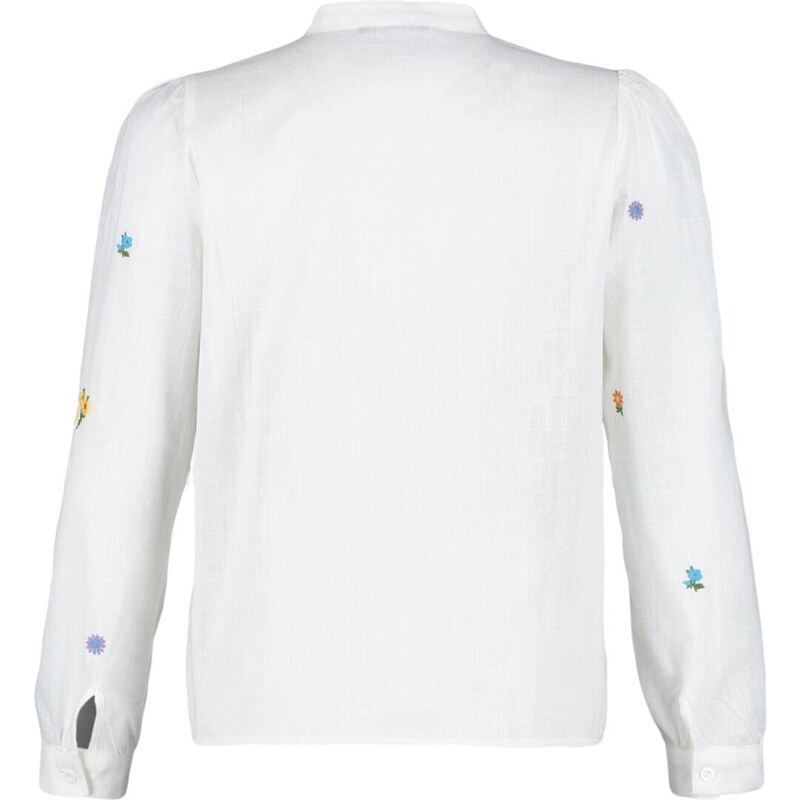 Trendyol Ecru Embroidered Woven Shirt