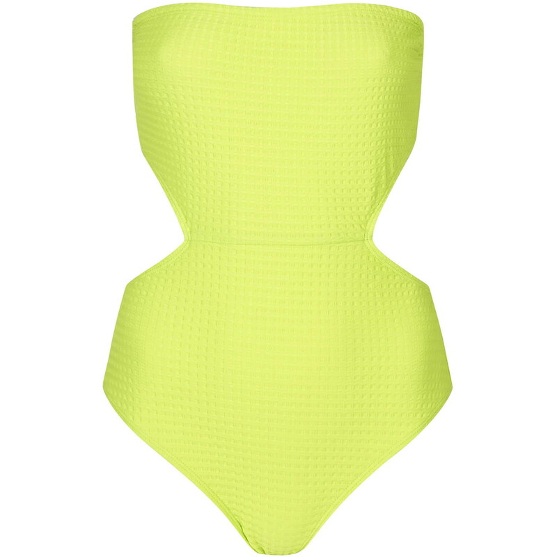 Topshop Bandeau Cut-Out Swimsuit