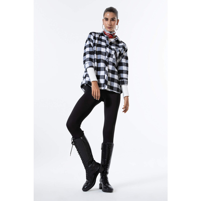 DEFACTO Regular Fit Plaid Flanel Long Sleeve Shirt